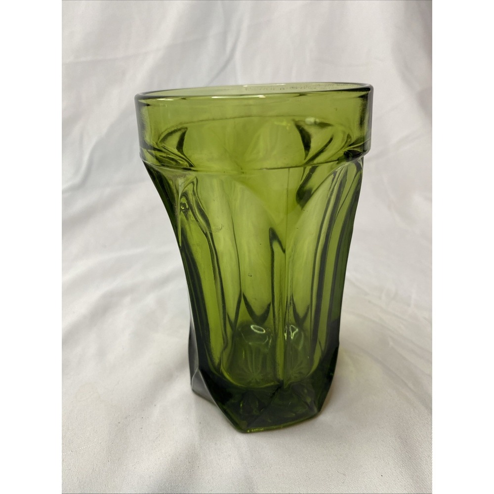 Anchor Hocking Fairfield Avocado Green 8 Ounce Tumbler‎